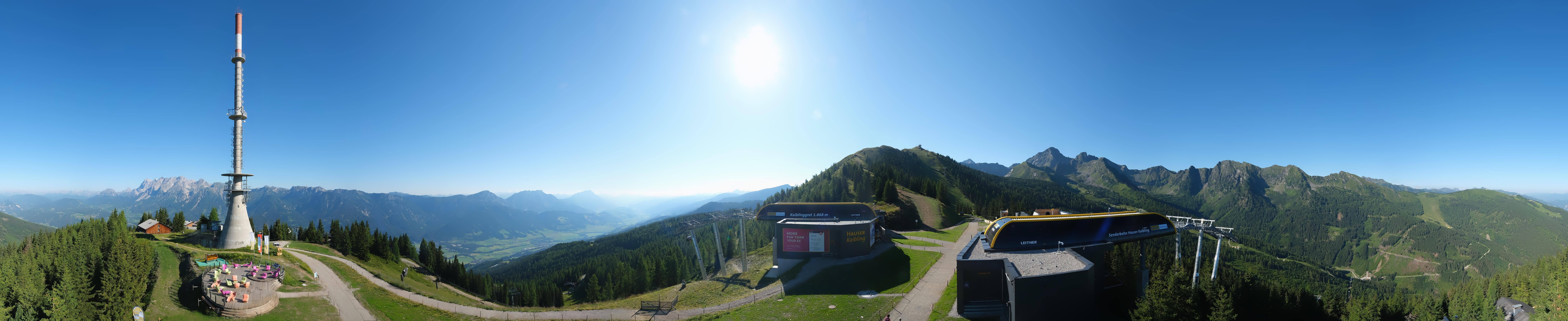 Archived image Webcam 360 degree Panoramic view Hauser Kaibling