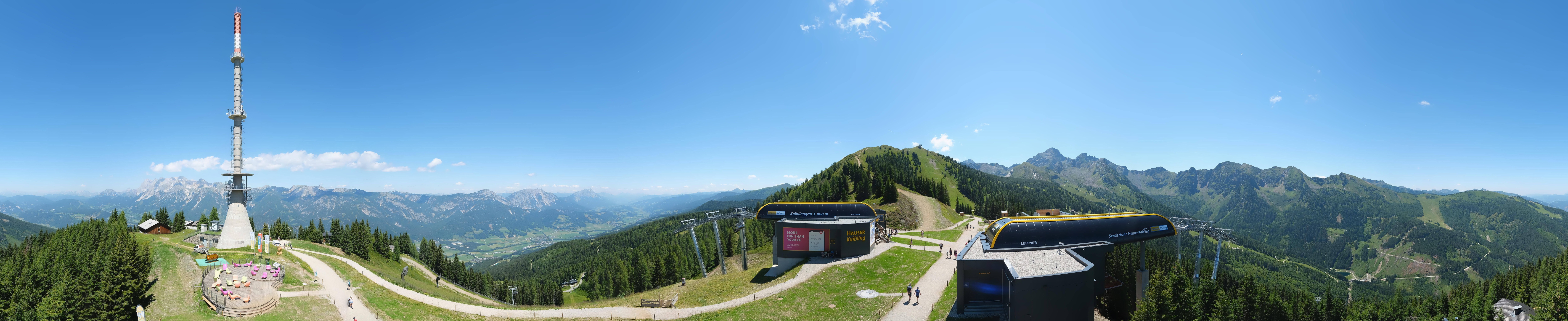 Archived image Webcam 360 degree Panoramic view Hauser Kaibling