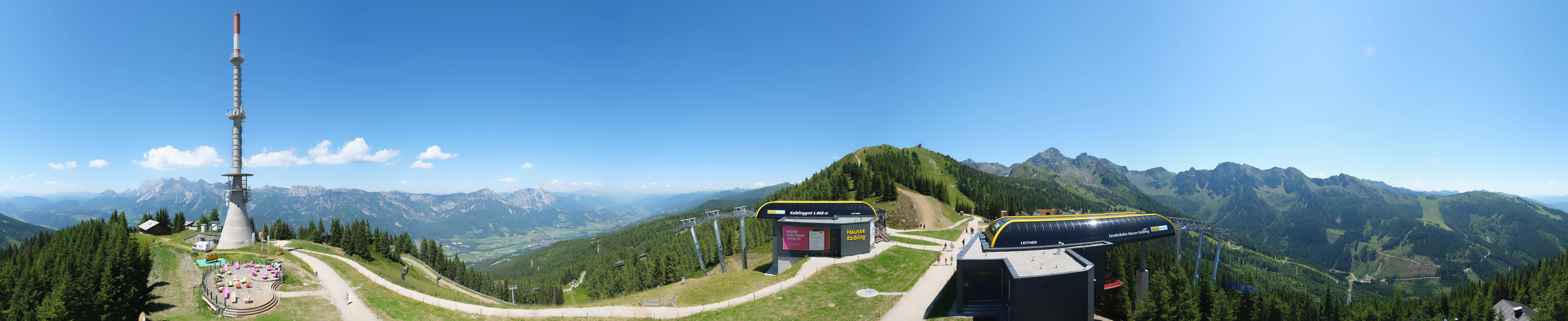 Archived image Webcam 360 degree Panoramic view Hauser Kaibling