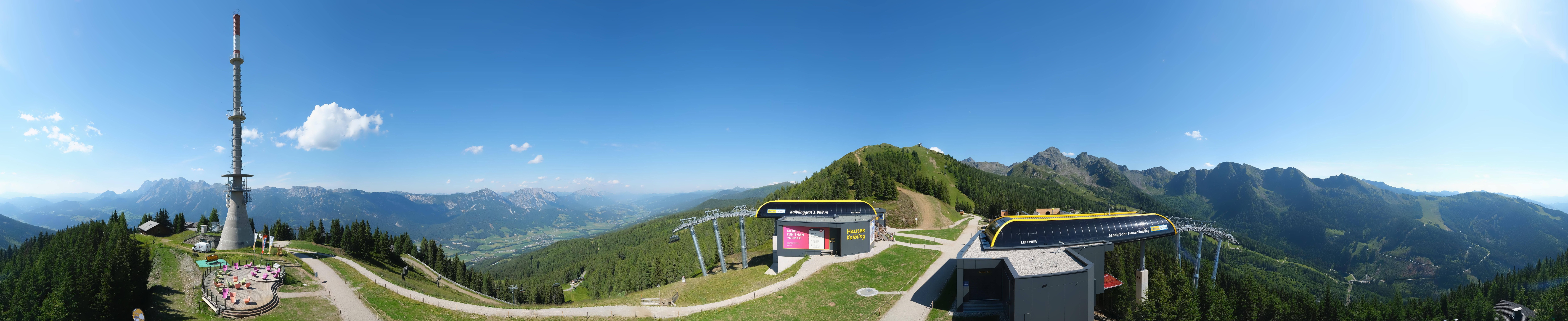 Archived image Webcam 360 degree Panoramic view Hauser Kaibling