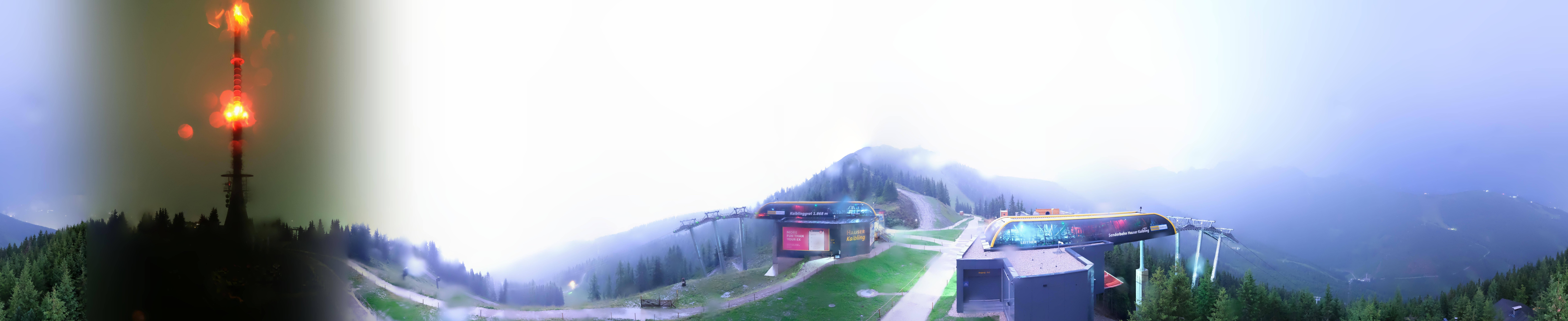 Archiv Foto Webcam Hauser Kaibling: Panorama Sendemast