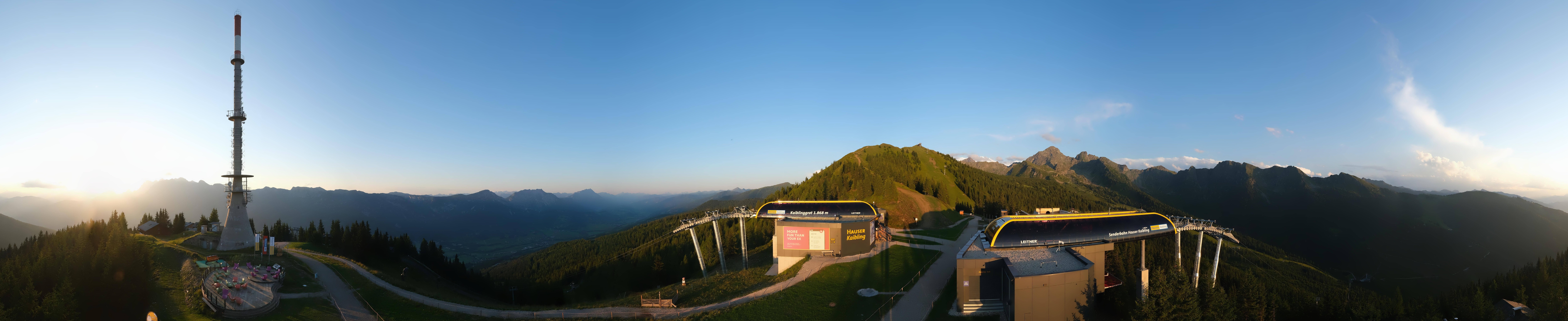 Archiv Foto Webcam Hauser Kaibling: Panorama Sendemast