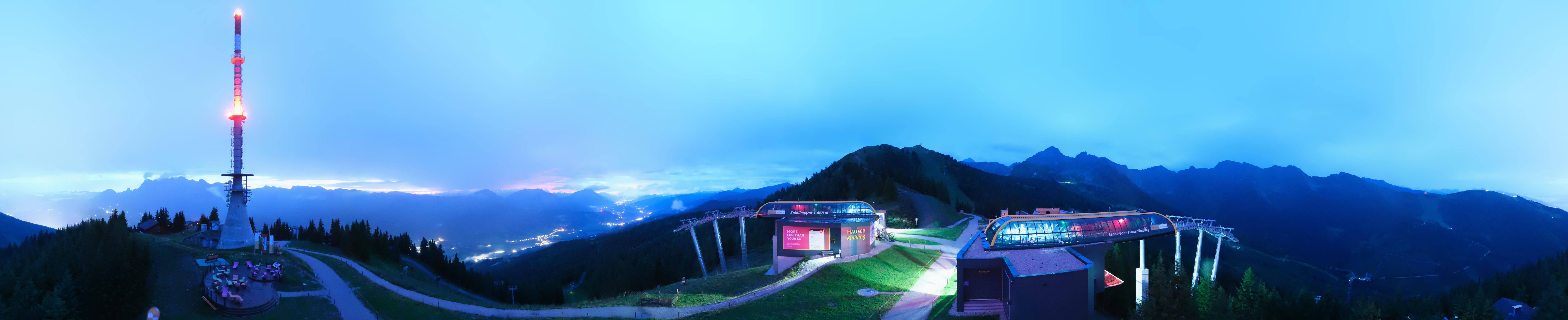 Archiv Foto Webcam Hauser Kaibling: Panorama Sendemast