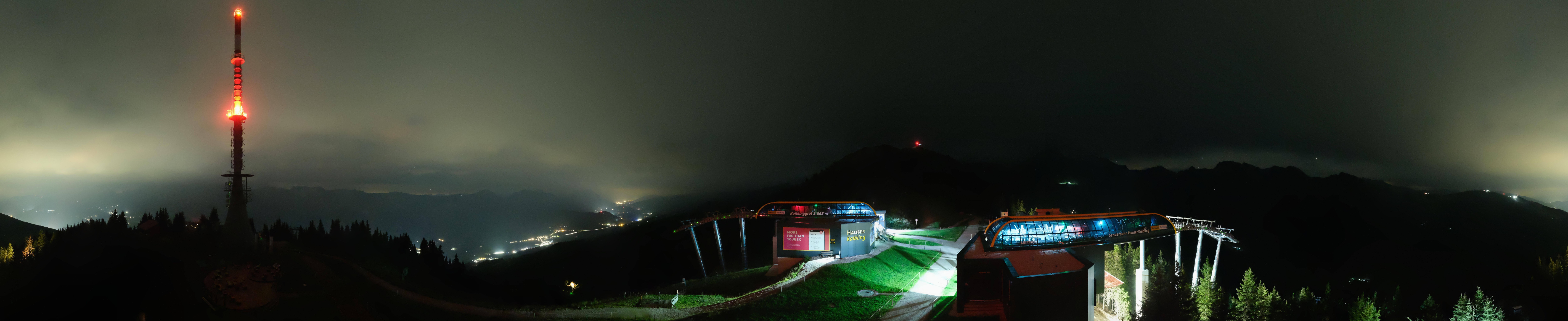 Archiv Foto Webcam Hauser Kaibling: Panorama Sendemast