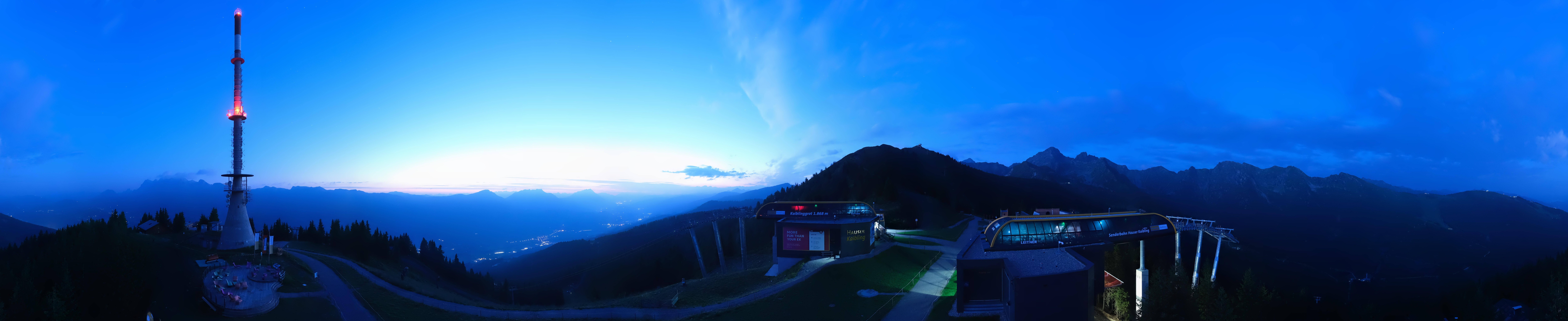 Archiv Foto Webcam Hauser Kaibling: Panorama Sendemast