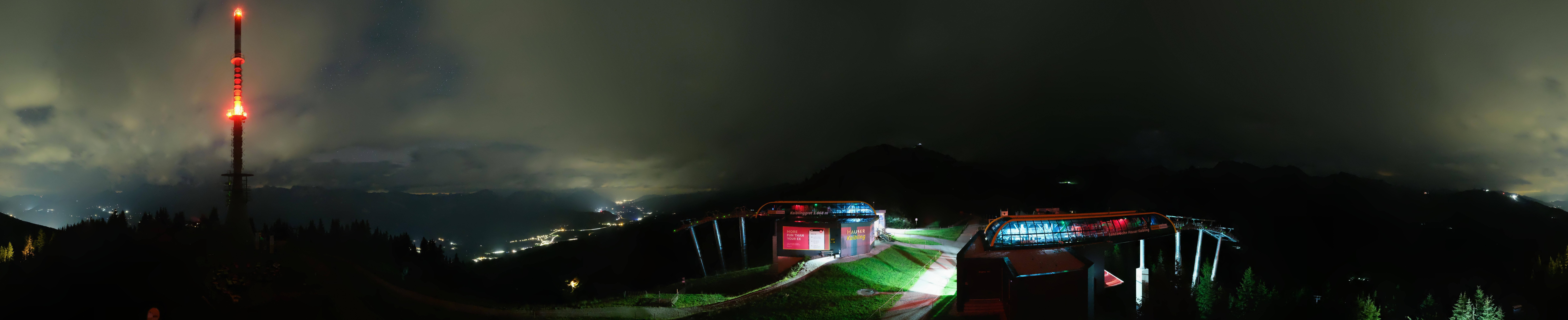 Archiv Foto Webcam Hauser Kaibling: Panorama Sendemast