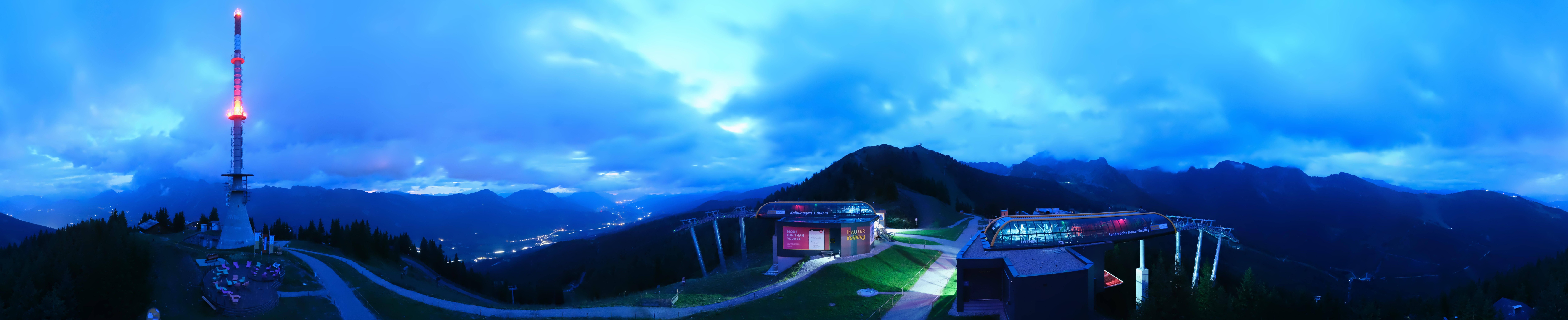 Archiv Foto Webcam Hauser Kaibling: Panorama Sendemast