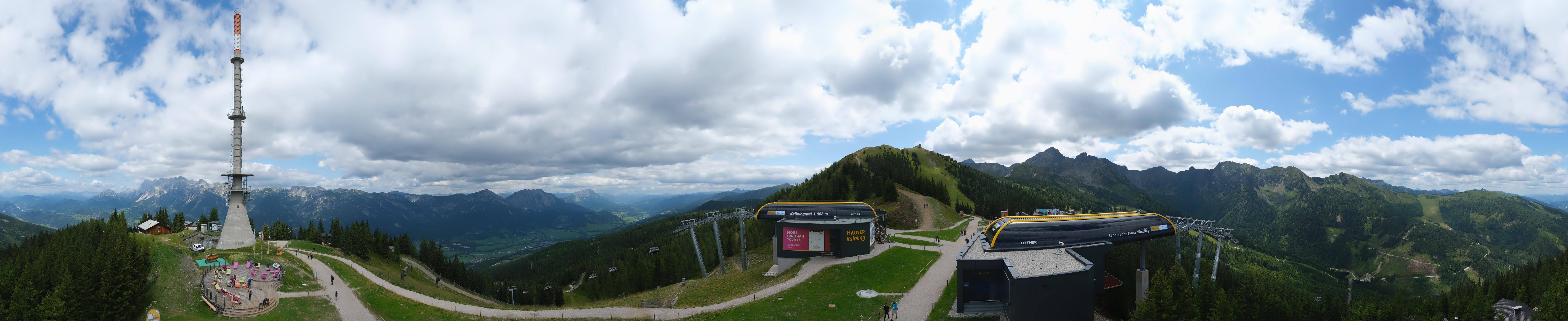 Archived image Webcam 360 degree Panoramic view Hauser Kaibling