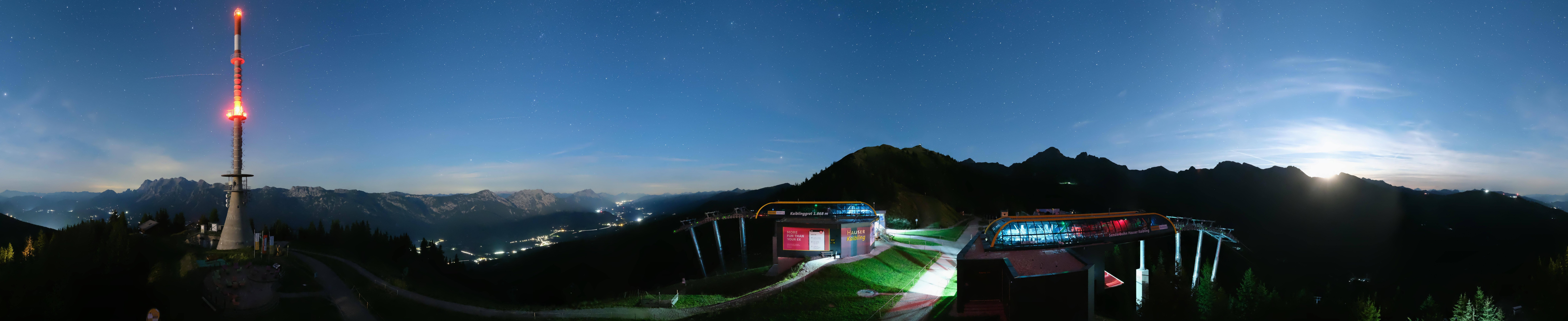 Archiv Foto Webcam Hauser Kaibling: Panorama Sendemast