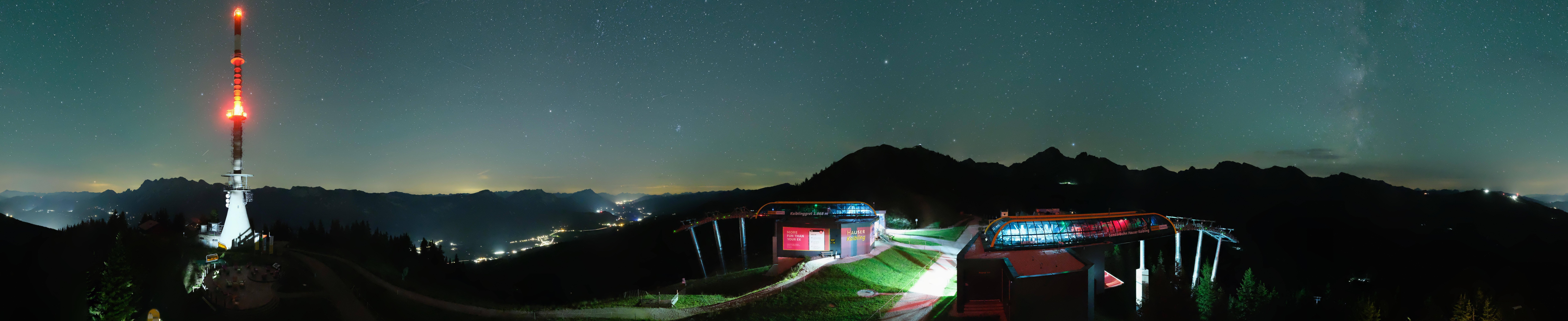 Archiv Foto Webcam Hauser Kaibling: Panorama Sendemast