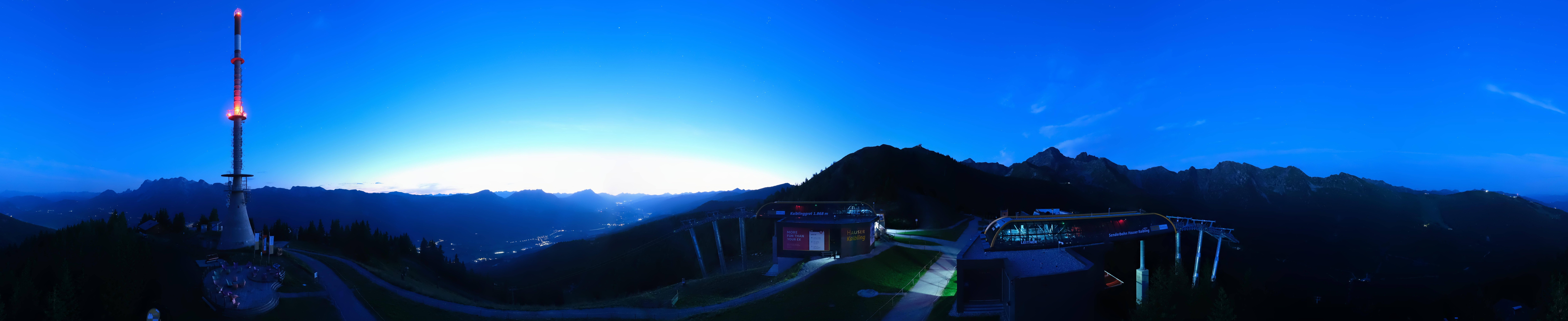 Archiv Foto Webcam Hauser Kaibling: Panorama Sendemast