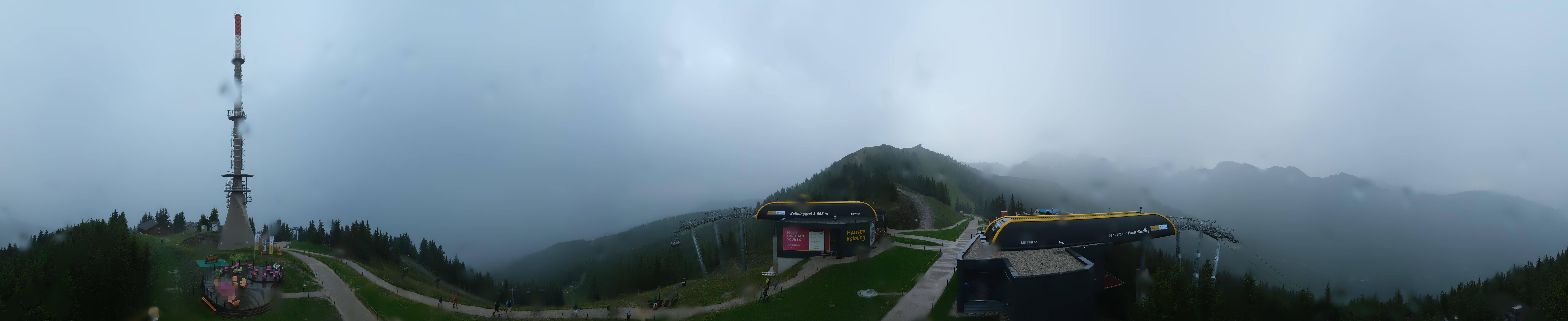 Archiv Foto Webcam Hauser Kaibling: Panorama Sendemast