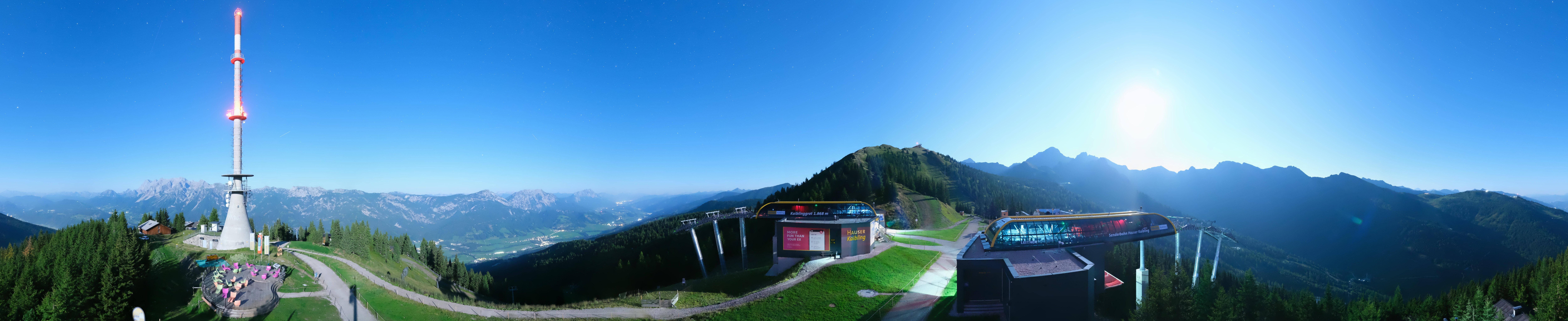 Archived image Webcam 360 degree Panoramic view Hauser Kaibling