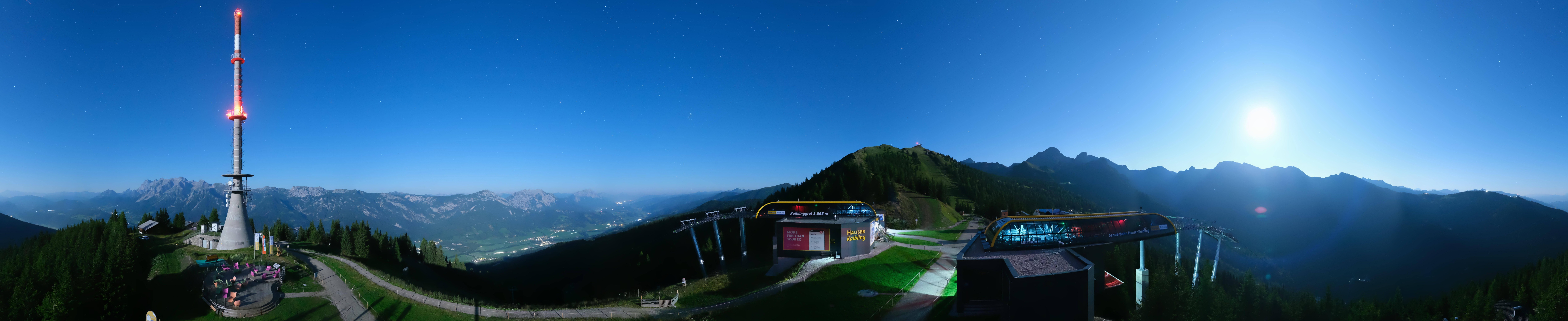 Archived image Webcam 360 degree Panoramic view Hauser Kaibling