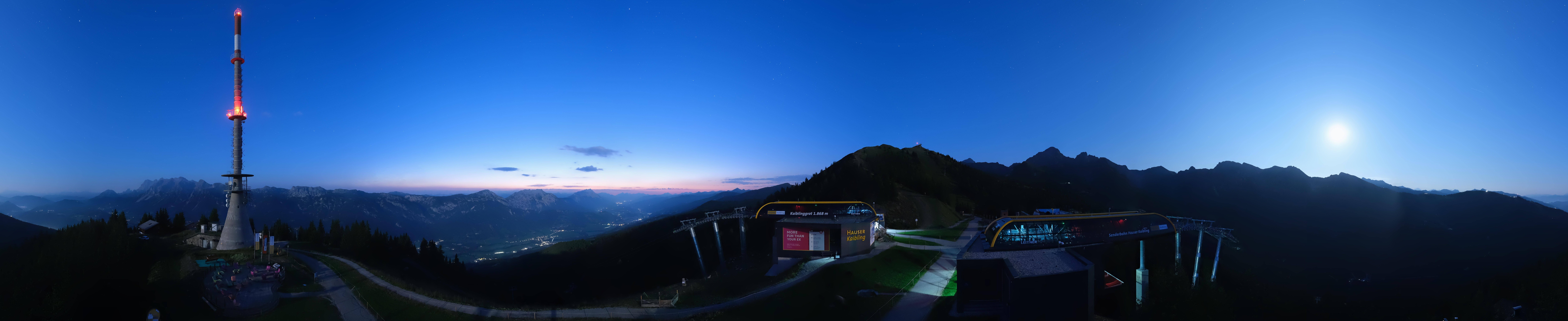 Archiv Foto Webcam Hauser Kaibling: Panorama Sendemast