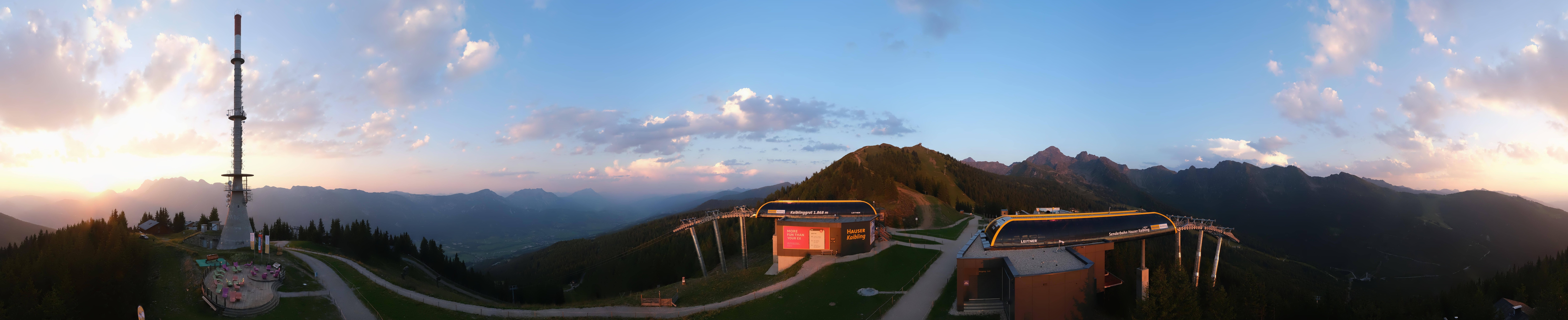 Archiv Foto Webcam Hauser Kaibling: Panorama Sendemast
