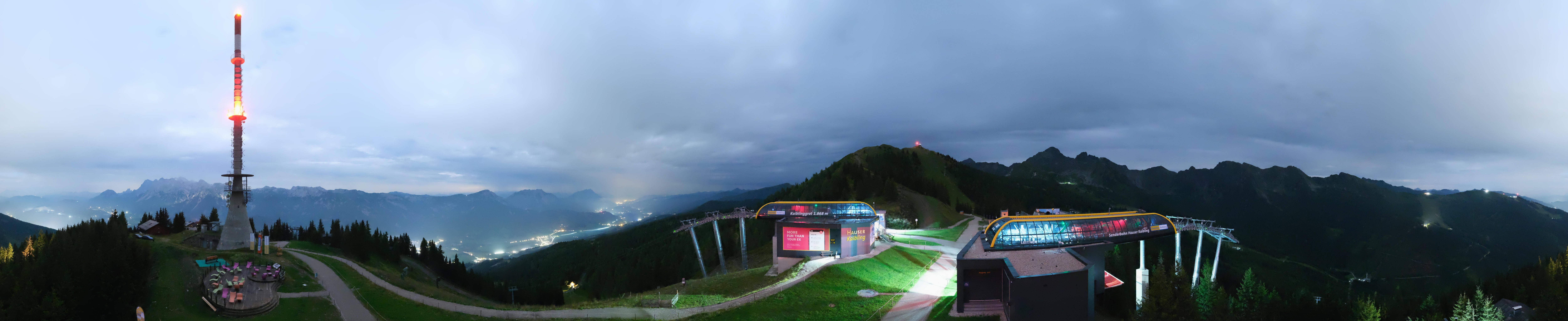 Archived image Webcam 360 degree Panoramic view Hauser Kaibling