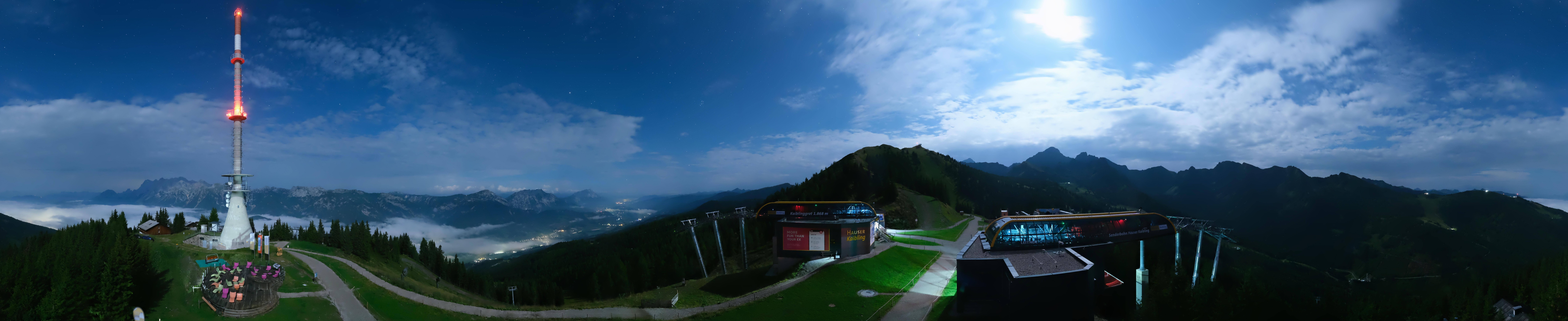 Archived image Webcam 360 degree Panoramic view Hauser Kaibling