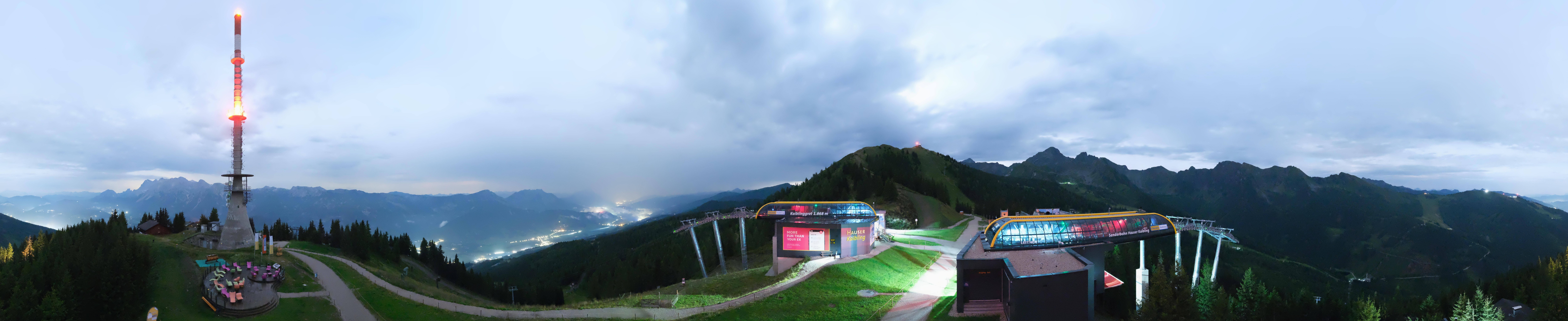 Archived image Webcam 360 degree Panoramic view Hauser Kaibling
