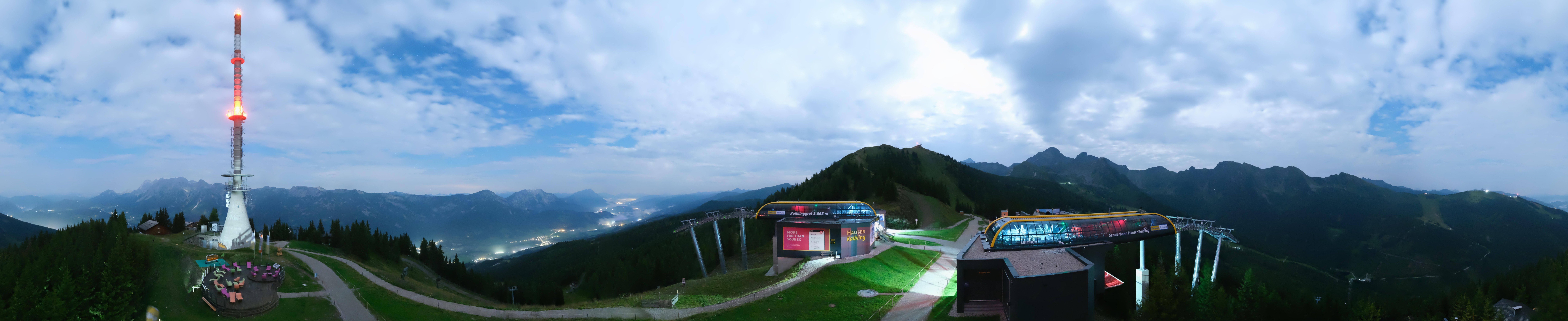 Archived image Webcam 360 degree Panoramic view Hauser Kaibling