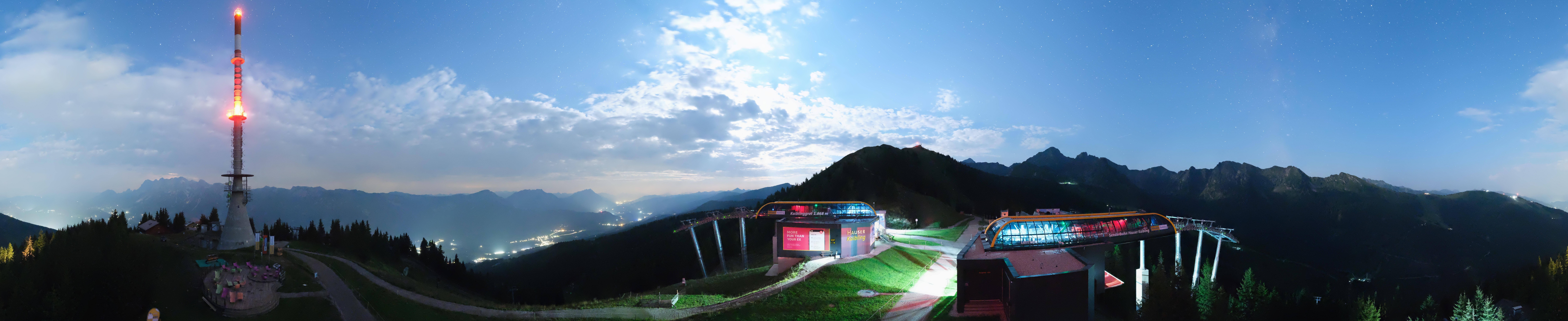 Archiv Foto Webcam Hauser Kaibling: Panorama Sendemast