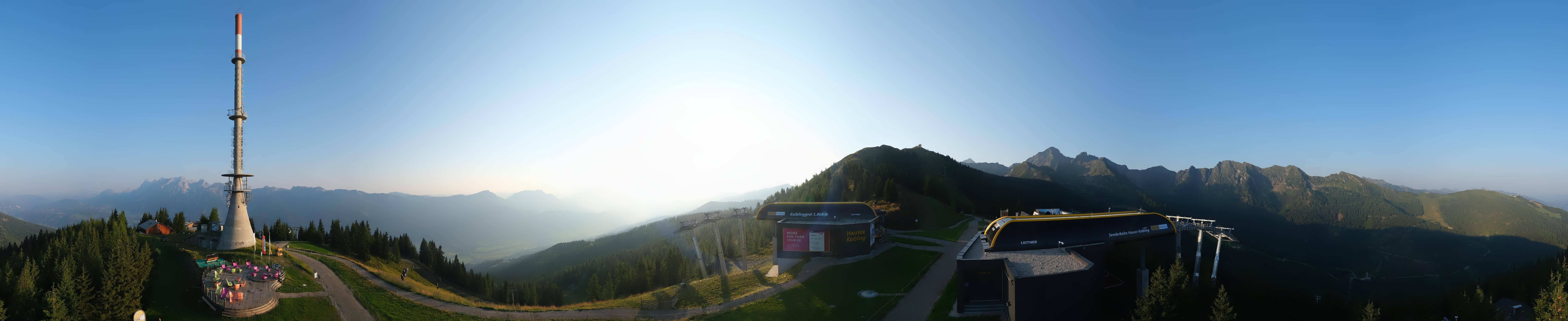 Archiv Foto Webcam Hauser Kaibling: Panorama Sendemast