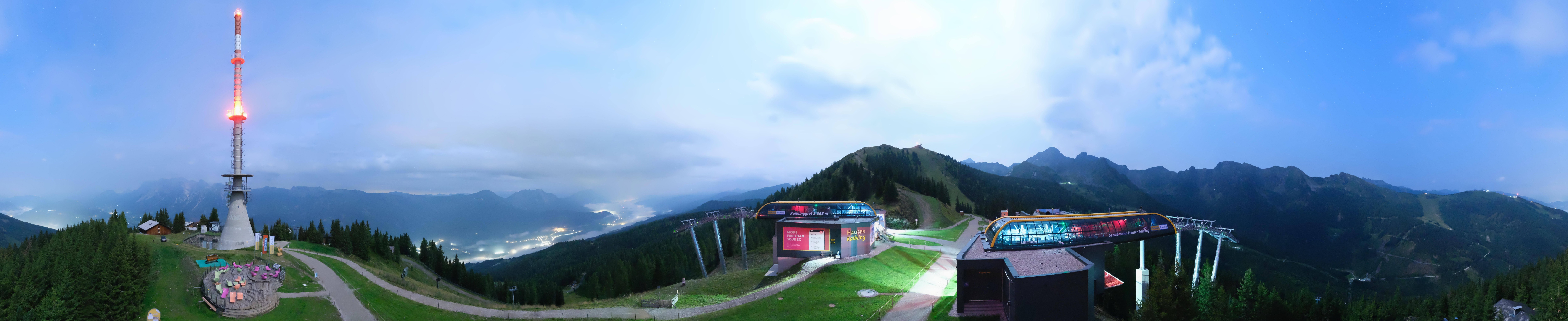 Archived image Webcam 360 degree Panoramic view Hauser Kaibling