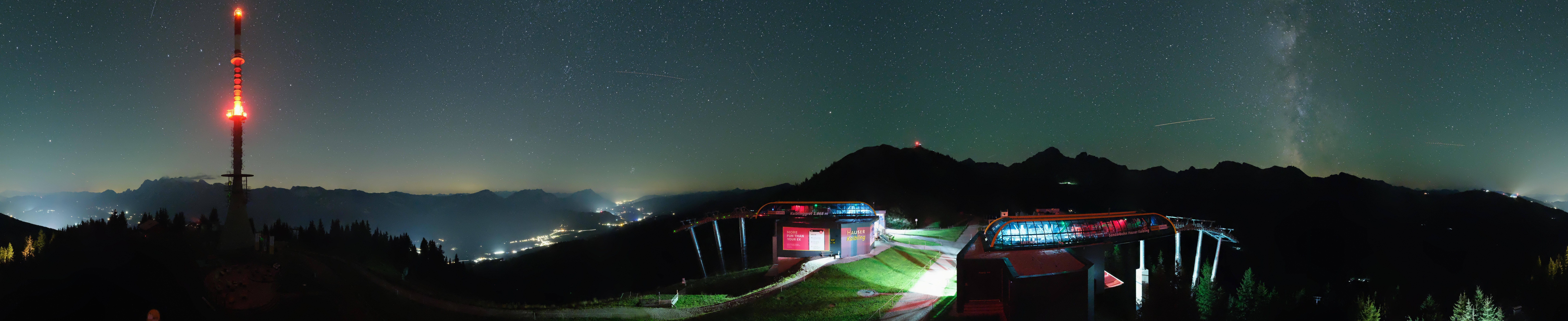 Archiv Foto Webcam Hauser Kaibling: Panorama Sendemast