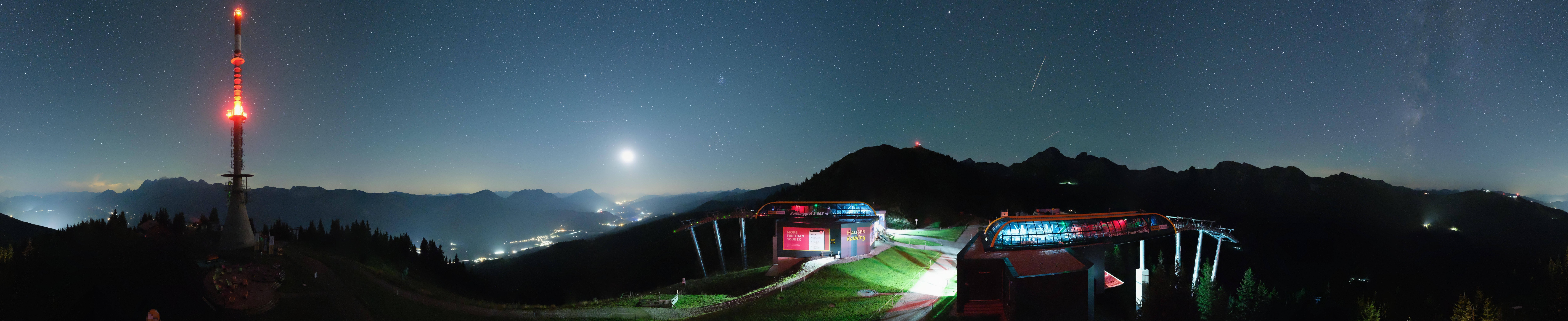 Archiv Foto Webcam Hauser Kaibling: Panorama Sendemast