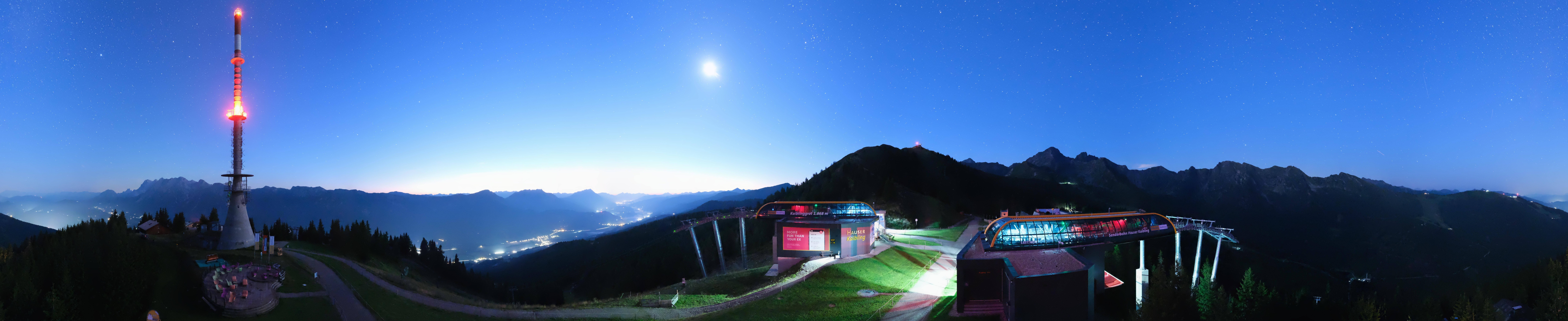 Archiv Foto Webcam Hauser Kaibling: Panorama Sendemast