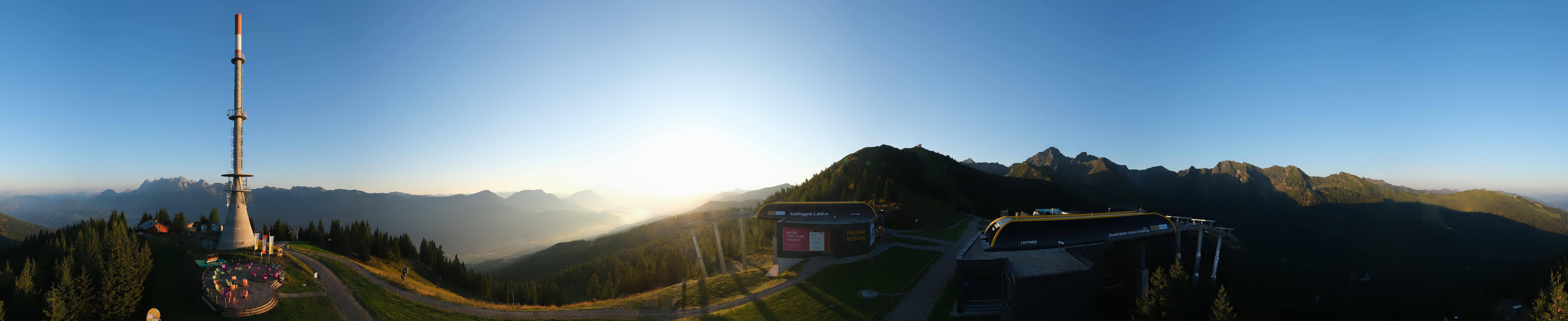 Archiv Foto Webcam Hauser Kaibling: Panorama Sendemast