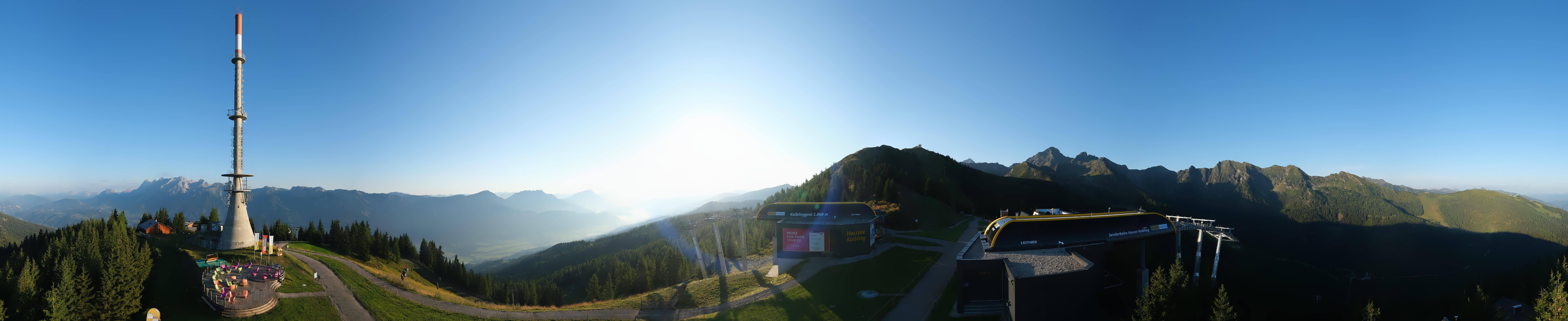 Archiv Foto Webcam Hauser Kaibling: Panorama Sendemast