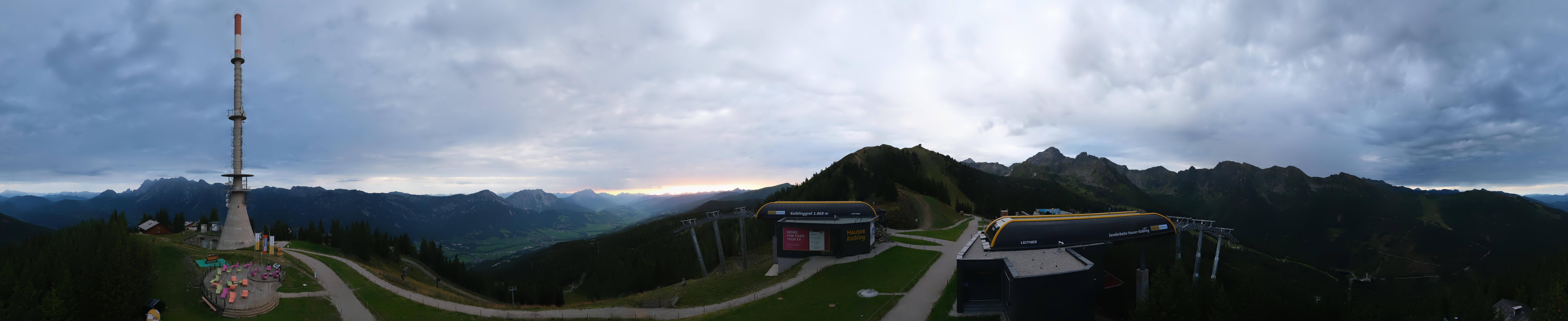 Archiv Foto Webcam Hauser Kaibling: Panorama Sendemast