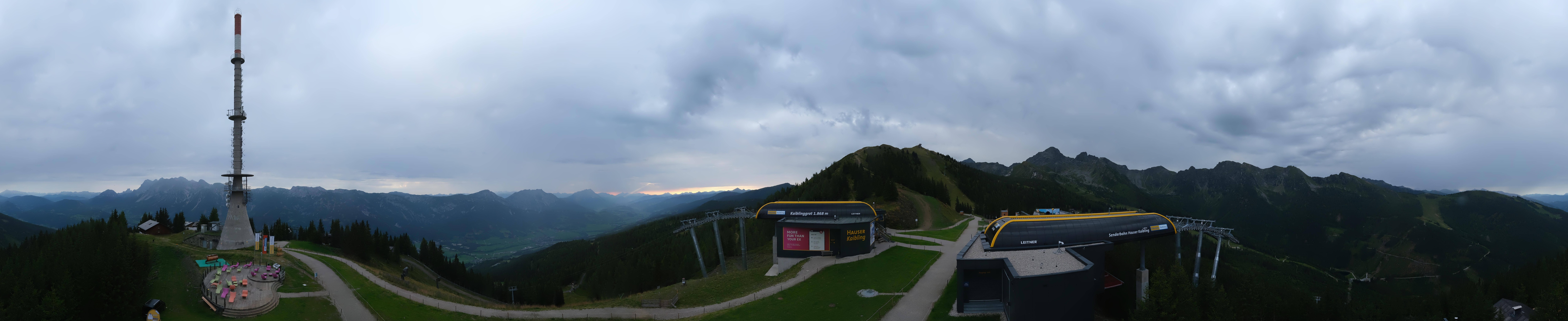 Archiv Foto Webcam Hauser Kaibling: Panorama Sendemast