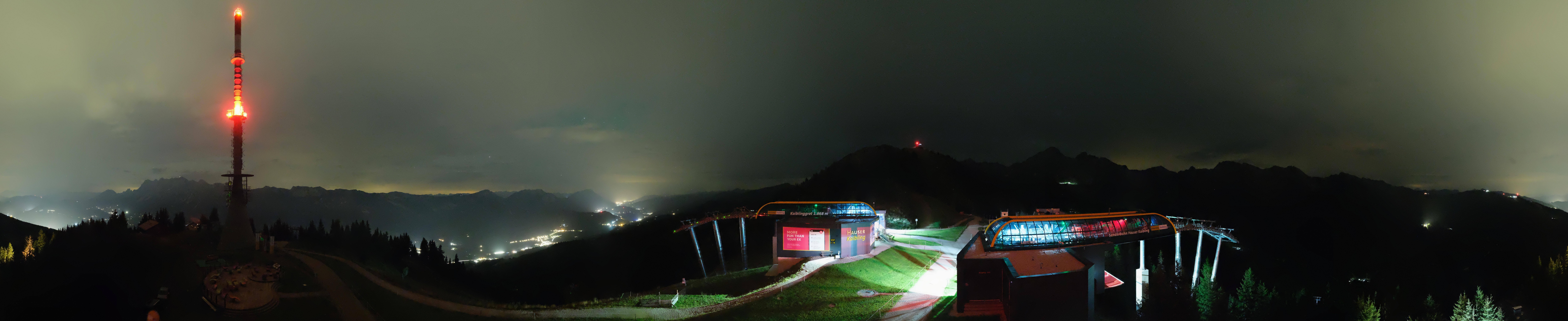 Archiv Foto Webcam Hauser Kaibling: Panorama Sendemast
