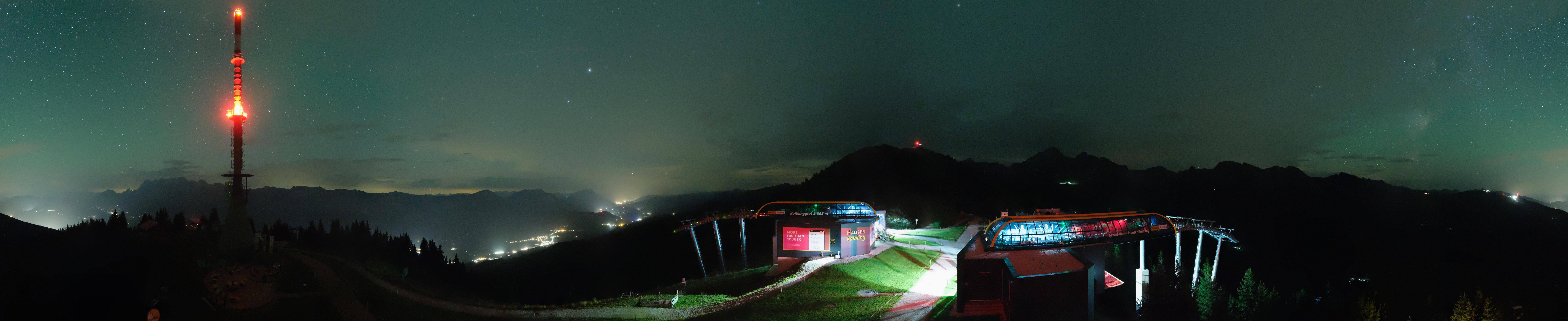 Archiv Foto Webcam Hauser Kaibling: Panorama Sendemast