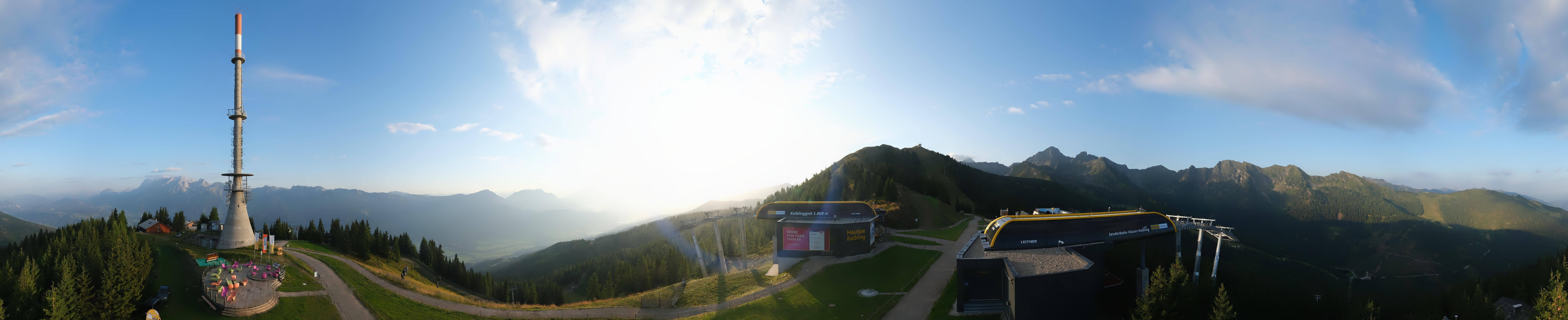 Archiv Foto Webcam Hauser Kaibling: Panorama Sendemast