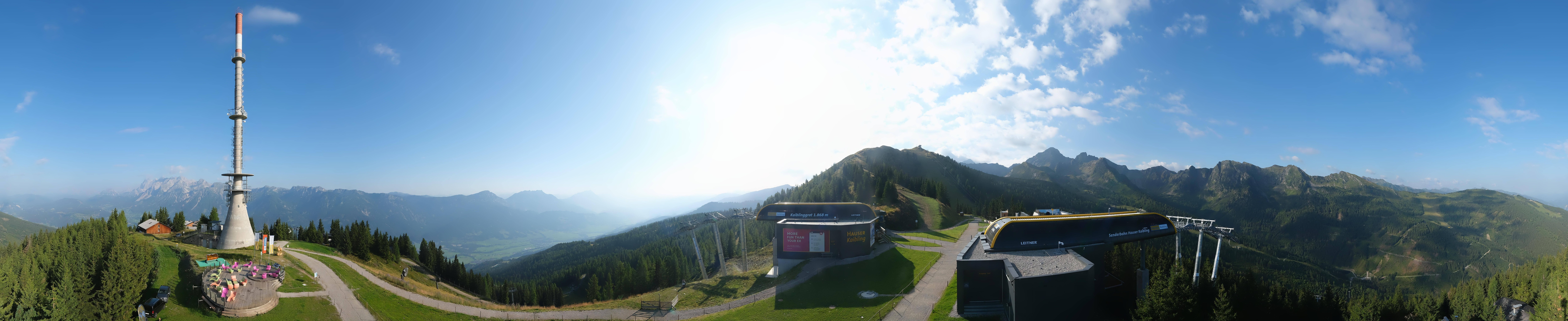 Archiv Foto Webcam Hauser Kaibling: Panorama Sendemast