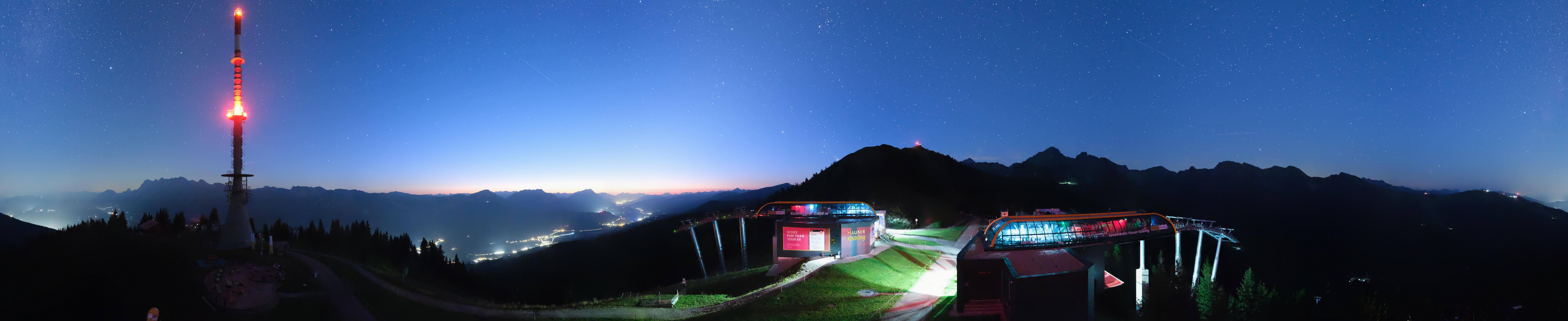 Archiv Foto Webcam Hauser Kaibling: Panorama Sendemast
