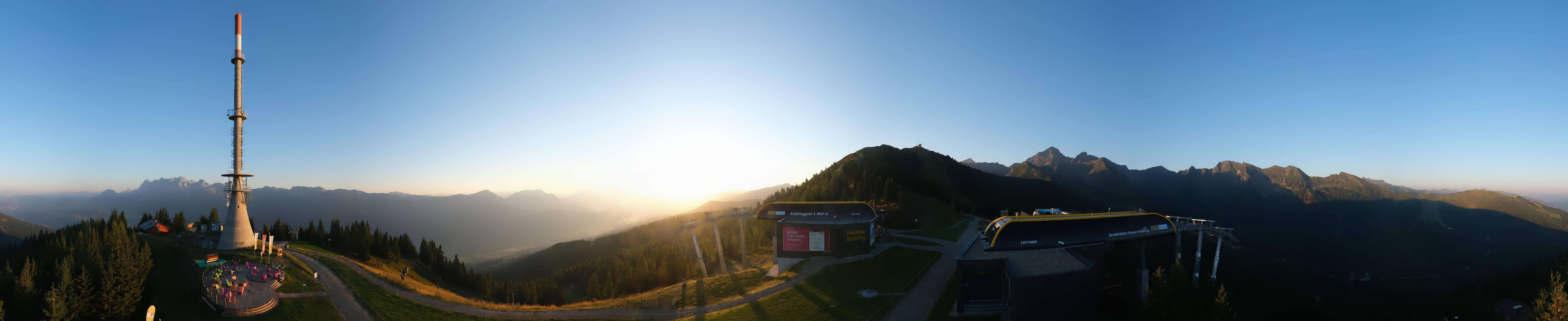Archiv Foto Webcam Hauser Kaibling: Panorama Sendemast