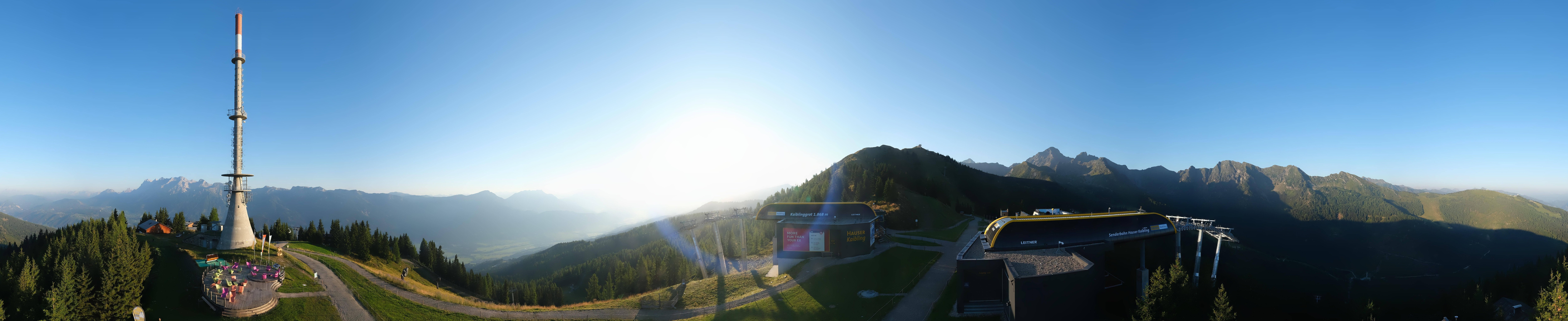 Archiv Foto Webcam Hauser Kaibling: Panorama Sendemast