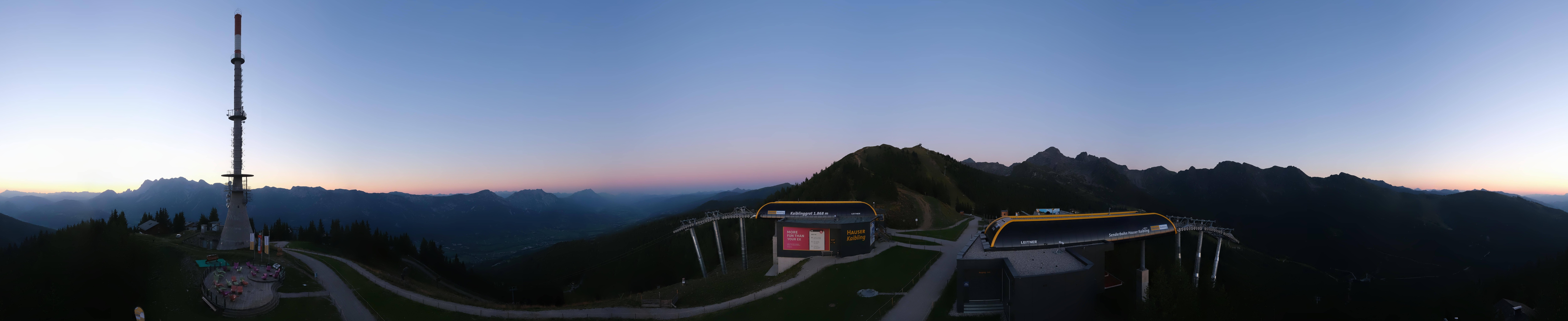 Archiv Foto Webcam Hauser Kaibling: Panorama Sendemast