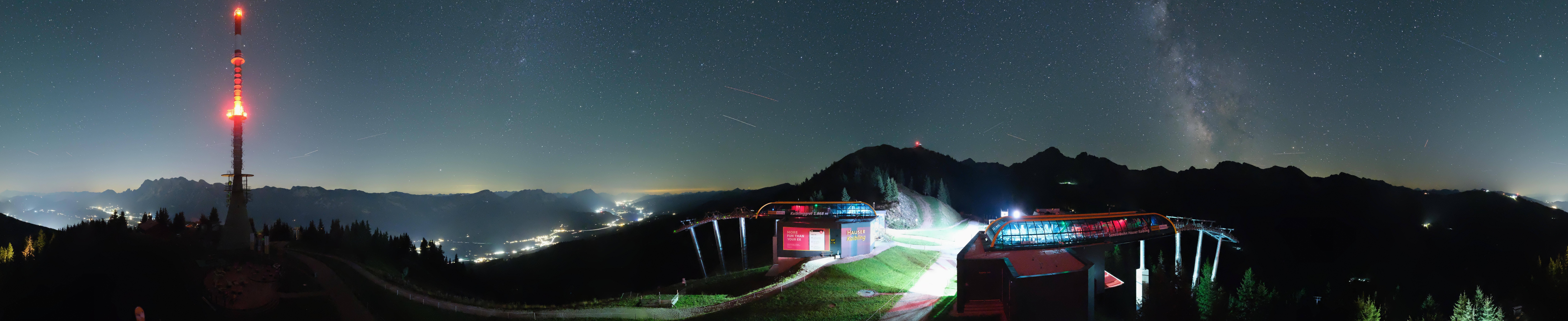 Archiv Foto Webcam Hauser Kaibling: Panorama Sendemast