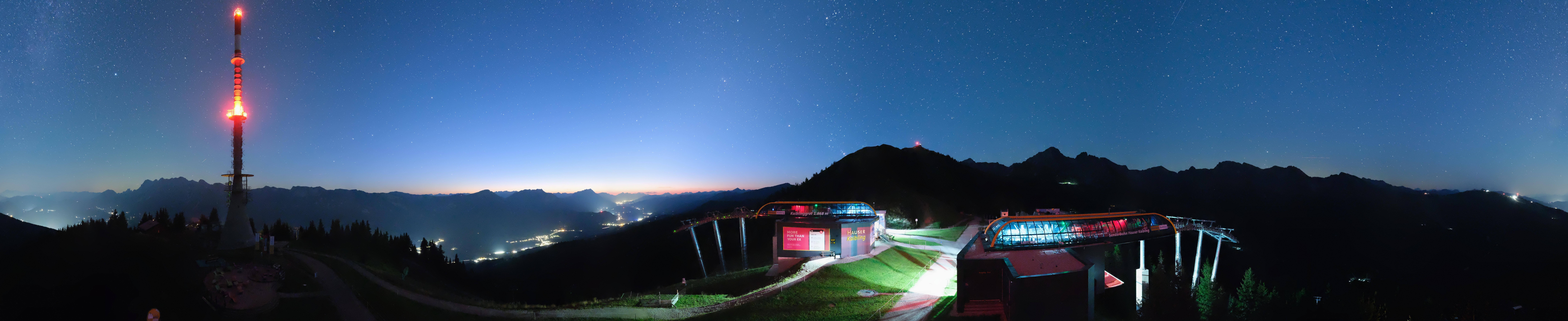 Archiv Foto Webcam Hauser Kaibling: Panorama Sendemast