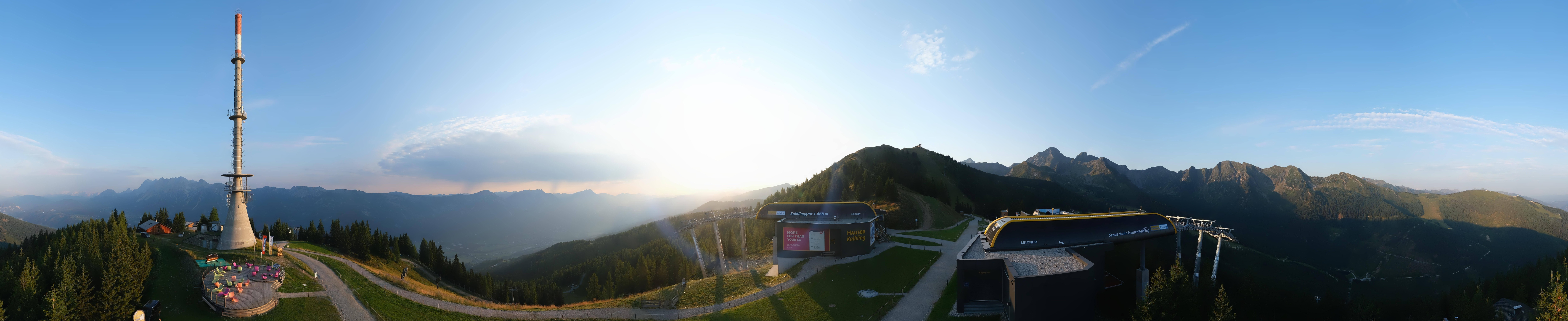 Archiv Foto Webcam Hauser Kaibling: Panorama Sendemast
