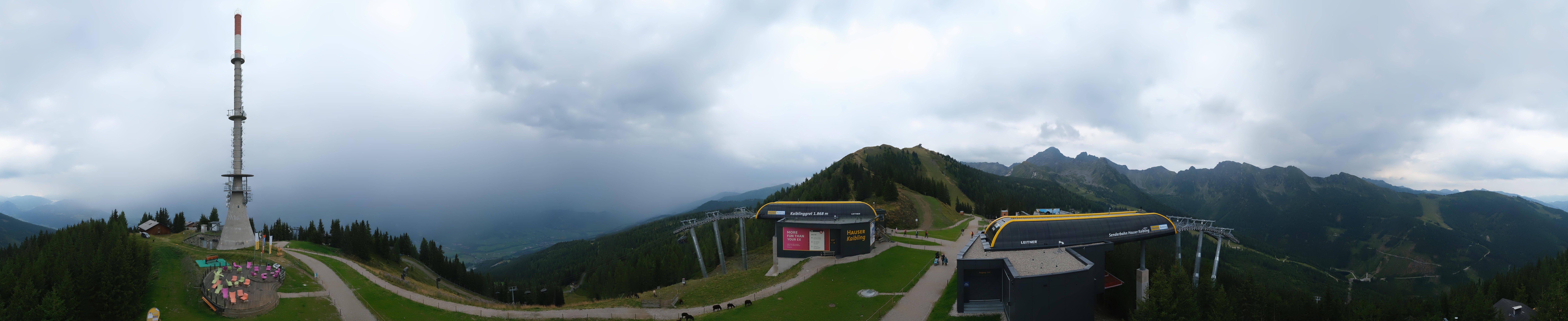 Archiv Foto Webcam Hauser Kaibling: Panorama Sendemast