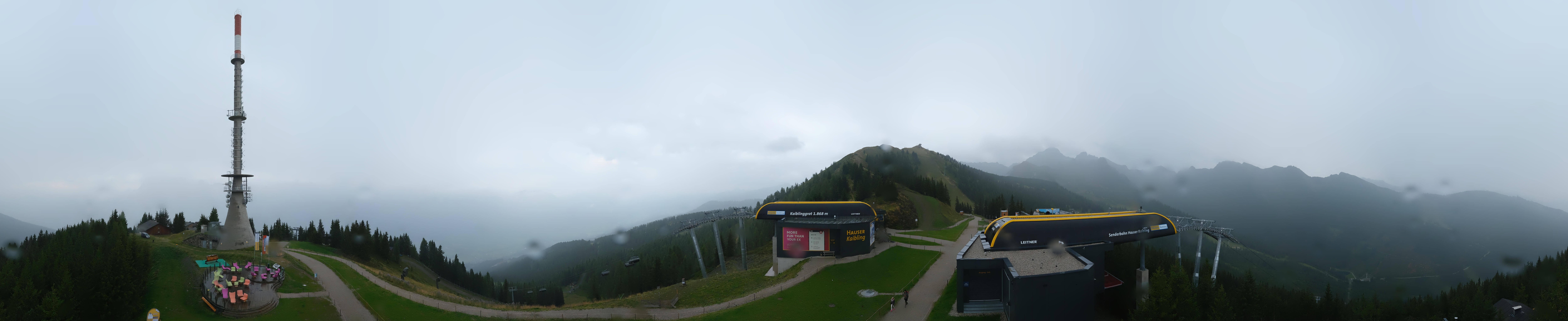 Archiv Foto Webcam Hauser Kaibling: Panorama Sendemast
