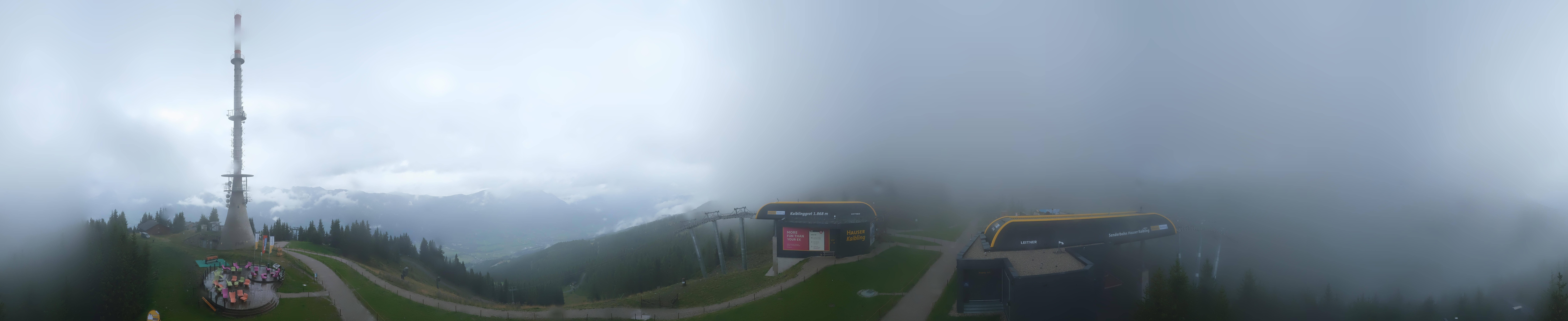 Archiv Foto Webcam Hauser Kaibling: Panorama Sendemast