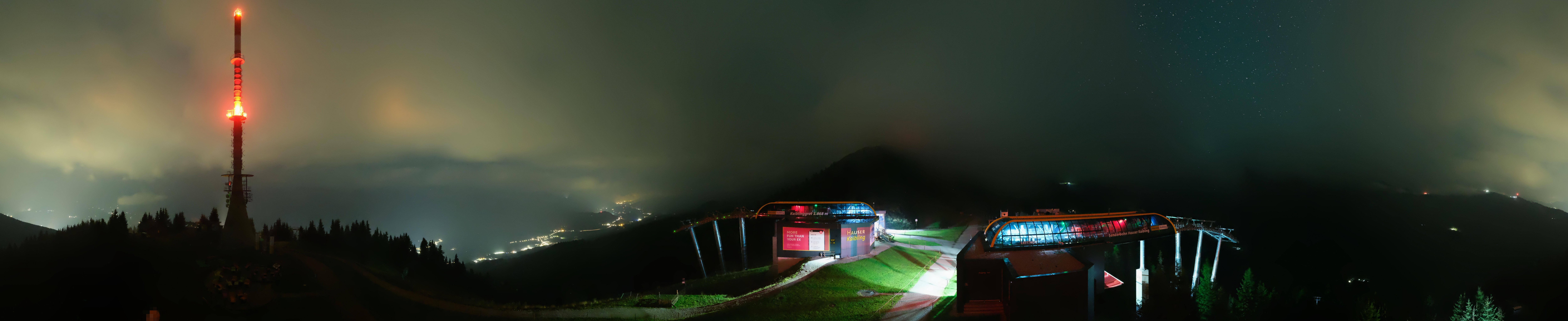 Archiv Foto Webcam Hauser Kaibling: Panorama Sendemast