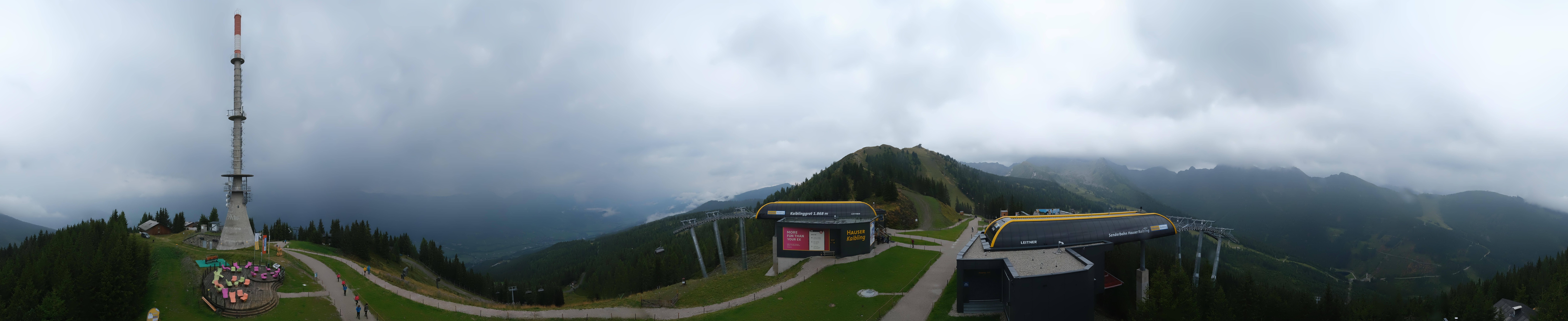 Archiv Foto Webcam Hauser Kaibling: Panorama Sendemast